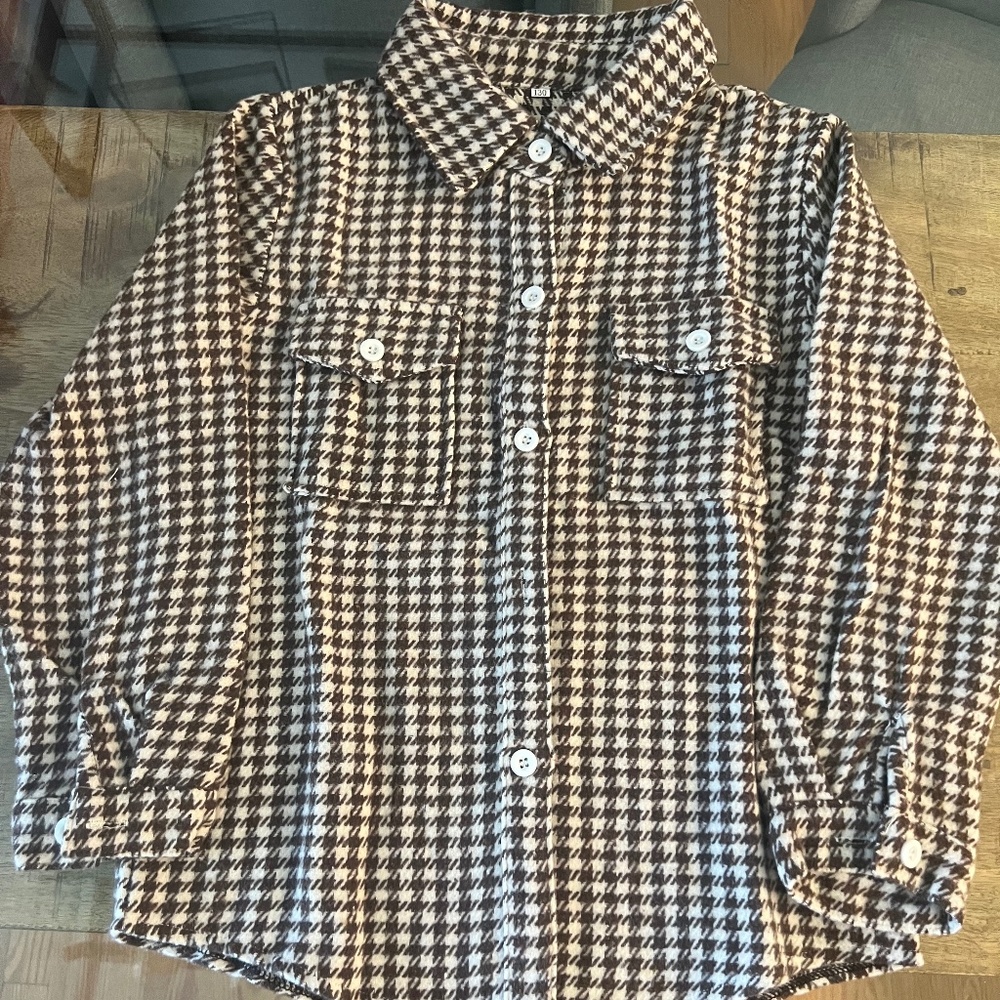 fleece button down shirt